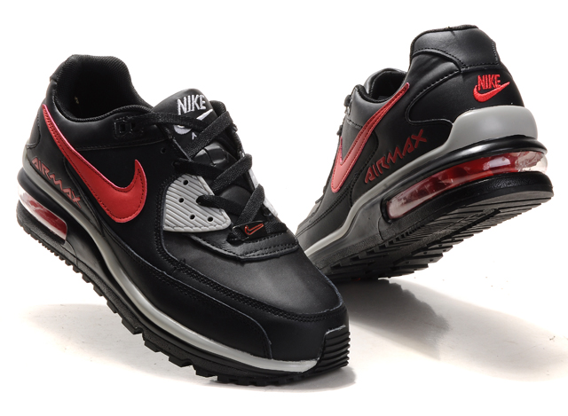 New Men'S Nike Air Max Ltd Black/Gray/Red